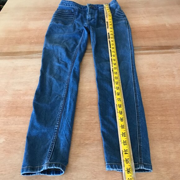 Free People Skinny Jeans Women 26 Blue Mid Rise Medium Wash Stretch Preppy 17251 - Picture 4 of 13